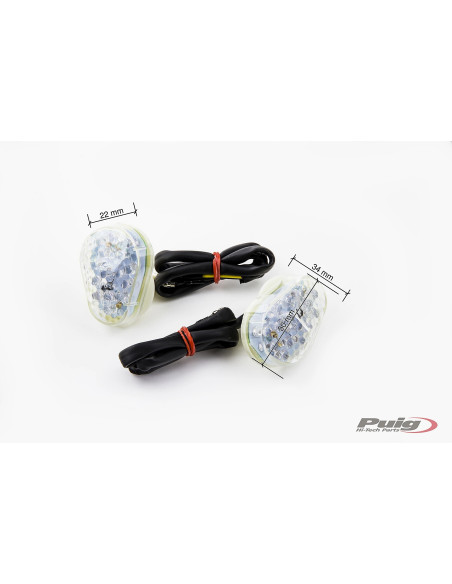 Clignotants PUIG carénage 4490K M10x1.5 - KAWASAKI