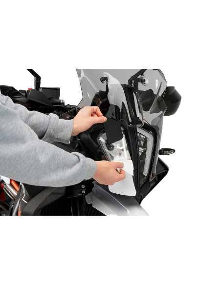 Sticker PUIG Protection de phare Adhere - KTM