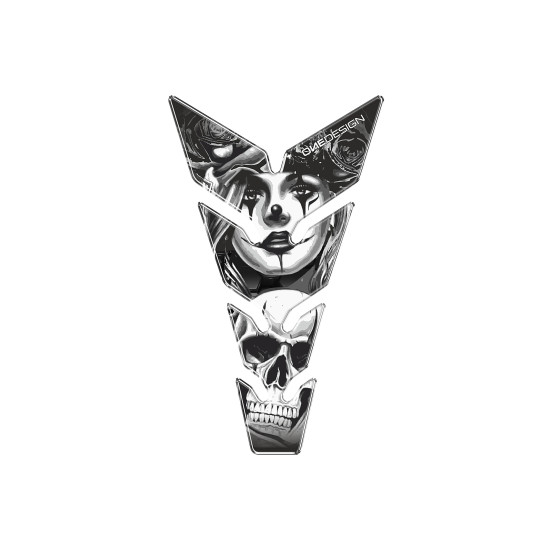 Protection de réservoir PUIG Skull & Poker