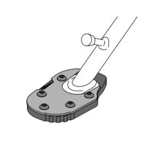 Elargisseur de béquille PUIG pour suspension rabaissee - BMW F700GS 2012-2017