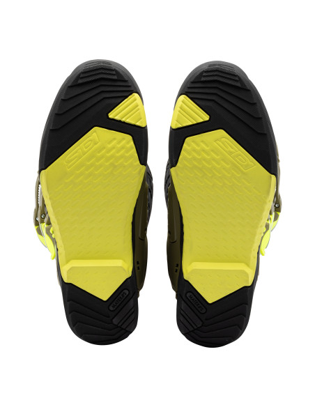 Bottes Cross Sidi Crossair X - Kaki - Jaune Fluo