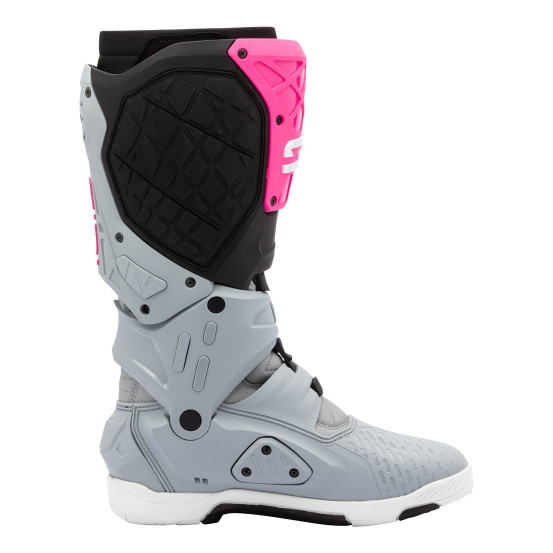 Bottes Cross Sidi Crossair X - Gris - Rose Fluo
