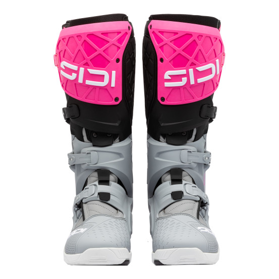 Bottes Cross Sidi Crossair X - Gris - Rose Fluo