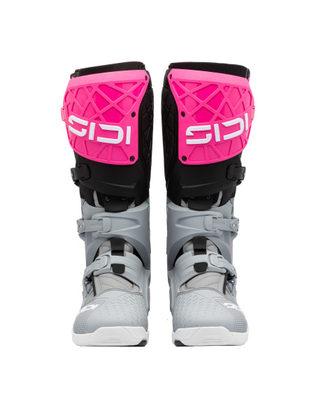 Bottes Cross Sidi Crossair X - Gris - Rose Fluo
