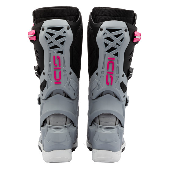 Bottes Cross Sidi Crossair X - Gris - Rose Fluo