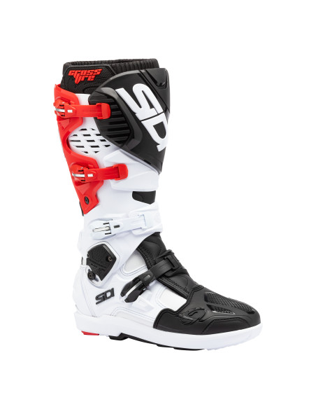 Bottes Cross Sidi Crossfire 3 SRS - Blanc - Noir - Rouge