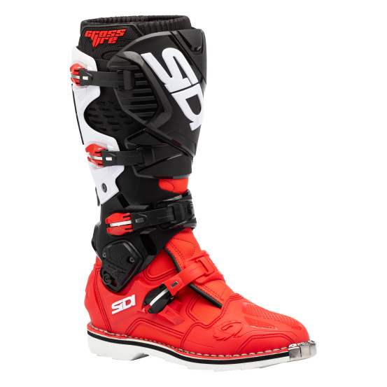 Bottes Cross Sidi Crossfire 3 - Rouge - Noir - Blanc
