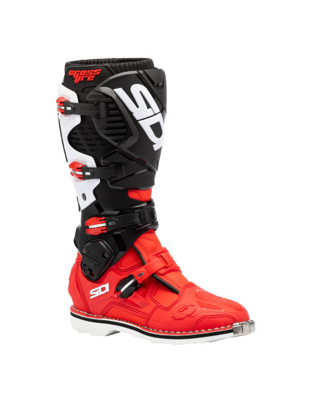 Bottes Cross Sidi Crossfire 3 - Rouge - Noir - Blanc