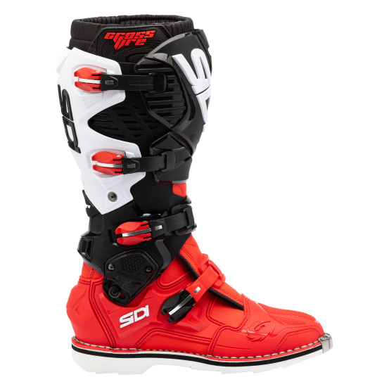 Bottes Cross Sidi Crossfire 3 - Rouge - Noir - Blanc