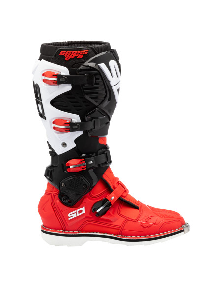 Bottes Cross Sidi Crossfire 3 - Rouge - Noir - Blanc