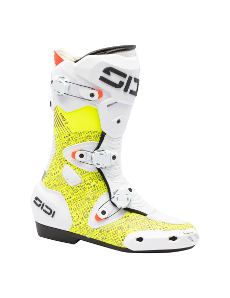 Bottes Moto Sidi Mag 2 Air - Jaune - Blanc