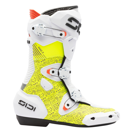 Bottes Moto Sidi Mag 2 Air - Jaune - Blanc