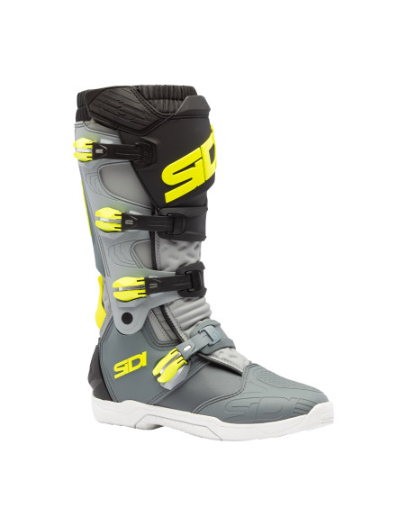 Bottes Cross Sidi X Power SC - Gris - Jaune Fluo
