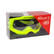 SECONDE VIE - Masque cross 100% Accuri 2 Jaune - Écran clair