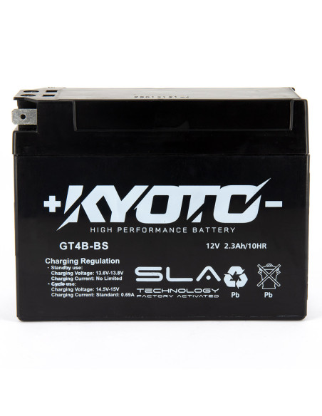 Batterie Kyoto GT4B-BS - SLA AGM - Équivalente YT4B-BS