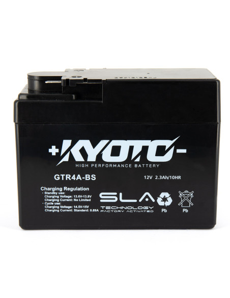 Batterie Kyoto GTR4A-BS - SLA - Équivalente YTR4A-BS