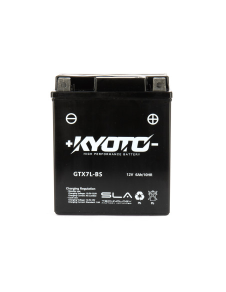 Batterie Kyoto GTX7L-BS - SLA AGM - Sans Entretien - Équivalente YTX7