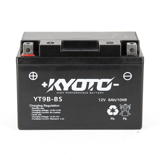 Batterie Kyoto GT9B-BS - SLA AGM - Sans Entretien - Équivalente YT9B-BS
