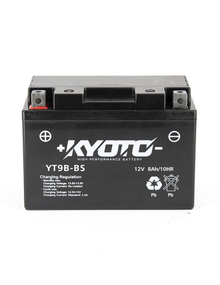 Batterie Kyoto GT9B-BS - SLA AGM - Sans Entretien - Équivalente YT9B-BS