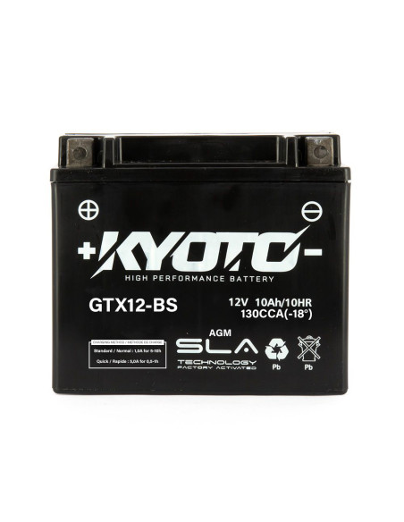 Batterie Kyoto GTX12-BS - SLA AGM - Sans Entretien
