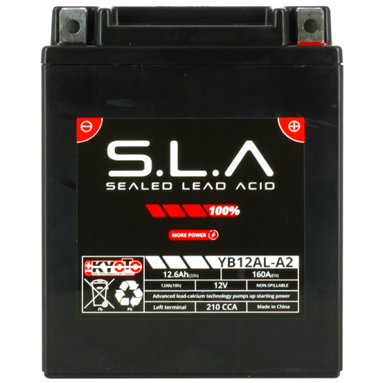 Batterie Kyoto YB12AL-A2 - SLA AGM - Sans Entretien