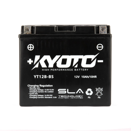 Batterie Kyoto GT12B-BS - SLA AGM - Sans Entretien - Équivalente YT12B-BS