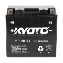 Batterie Kyoto GT14B-BS - SLA AGM - Sans Entretien - Équivalente YT14B-BS