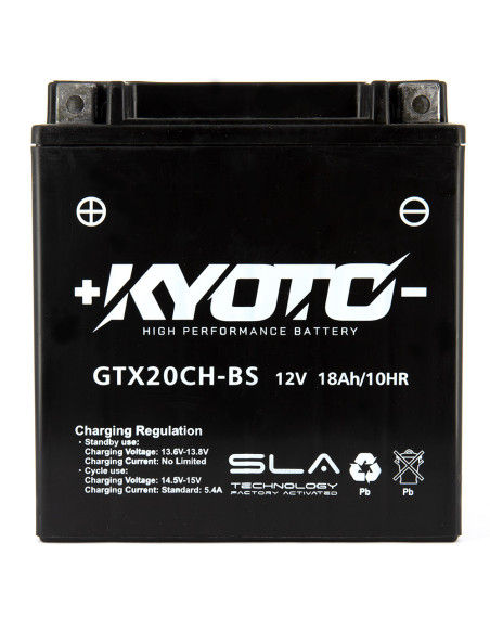 Batterie Kyoto GTX20CH-BS - SLA AGM