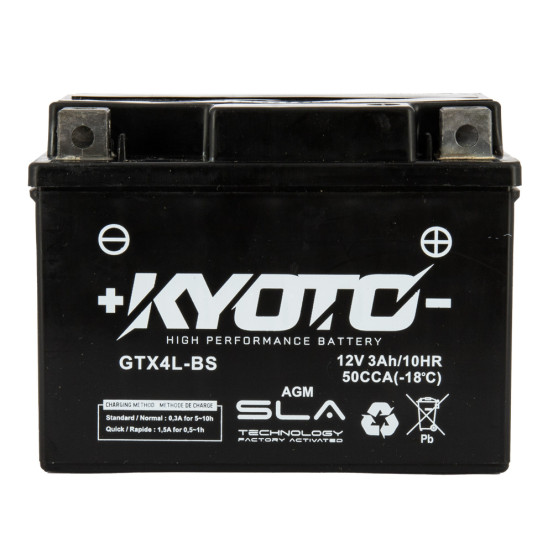 Batterie Kyoto GTX4L-BS - SLA AGM - Sans Entretien