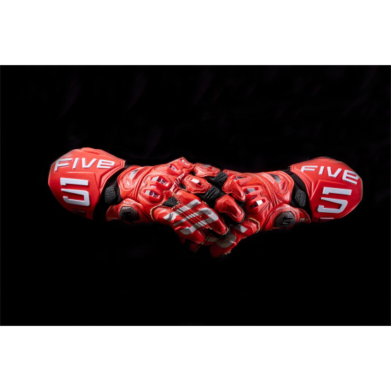 Gants moto racing Five RFX PRO - Rouge fluo