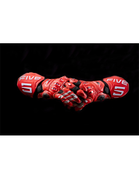 Gants moto racing Five RFX PRO - Rouge fluo