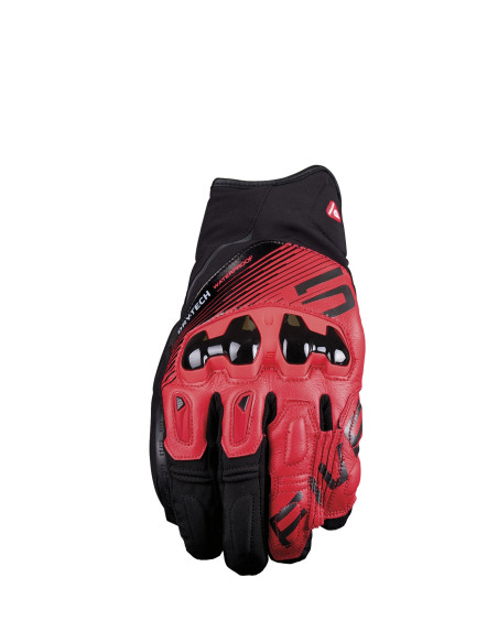 Gants moto mi-saison Five X-RIDER EVO WP - Noir Rouge fluo