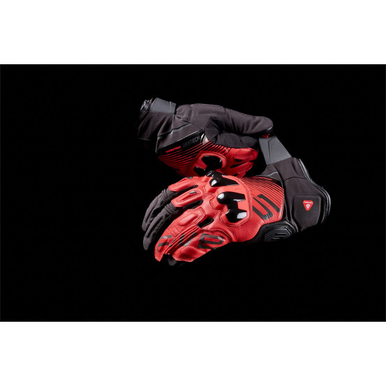 Gants moto mi-saison Five X-RIDER EVO WP - Noir Rouge fluo