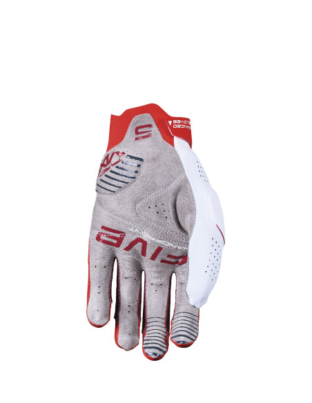Gants moto cross Five MXF PRO - Rouge Blanc