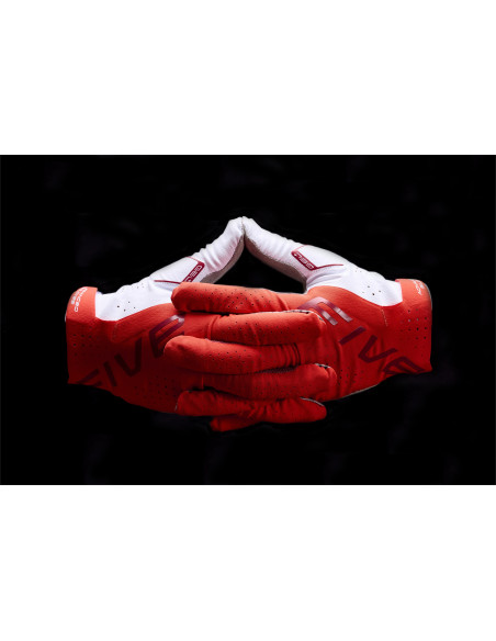 Gants moto cross Five MXF PRO - Rouge Blanc