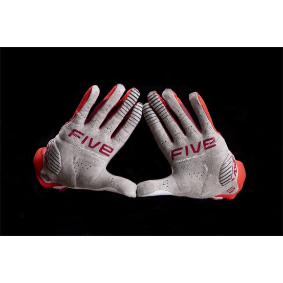 Gants moto cross Five MXF PRO - Rouge Blanc