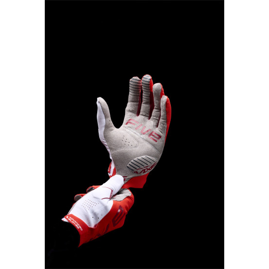 Gants moto cross Five MXF PRO - Rouge Blanc