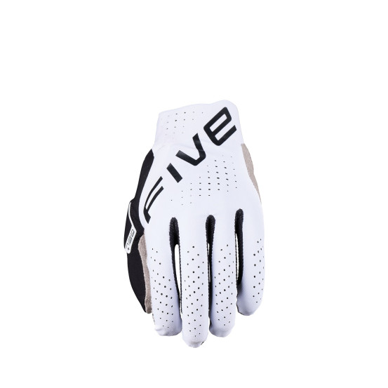 Gants moto cross Five MXF PRO - Blanc Noir