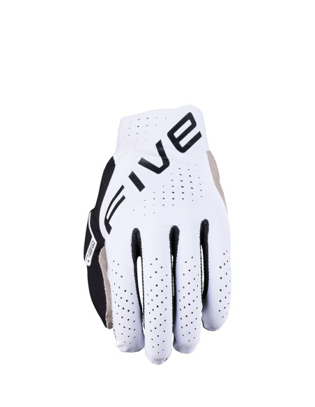 Gants moto cross Five MXF PRO - Blanc Noir