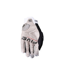 Gants moto cross Five MXF PRO - Blanc Noir 2
