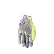 Gants moto cross Five MXF PRO - Blanc Jaune fluo 2