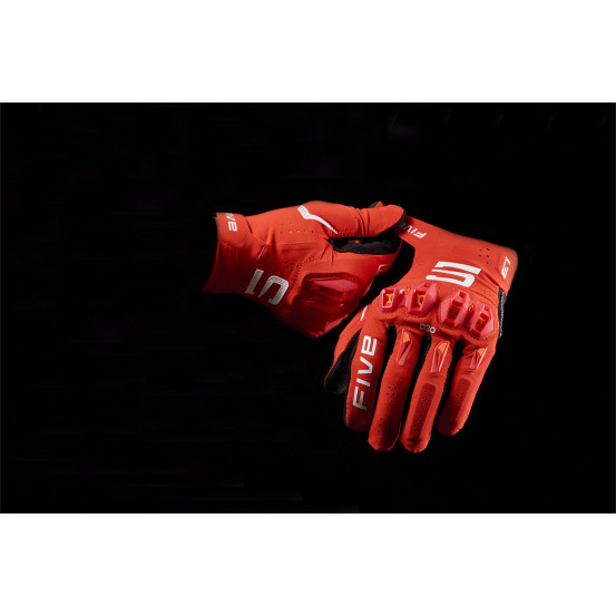 Gants moto enduro Five E1 EVO - Rouge