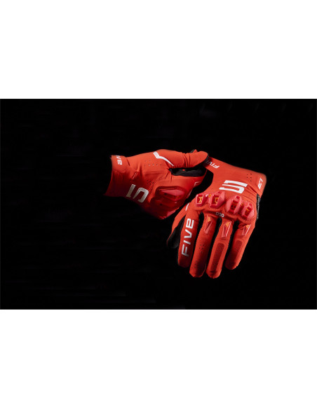 Gants moto enduro Five E1 EVO - Rouge