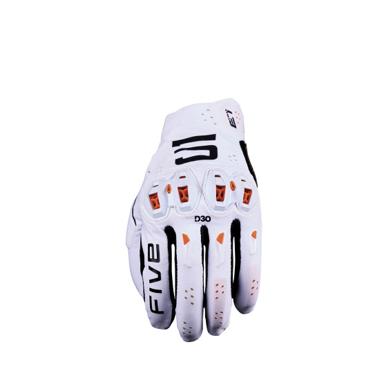 Gants moto enduro Five E1 EVO - Blanc