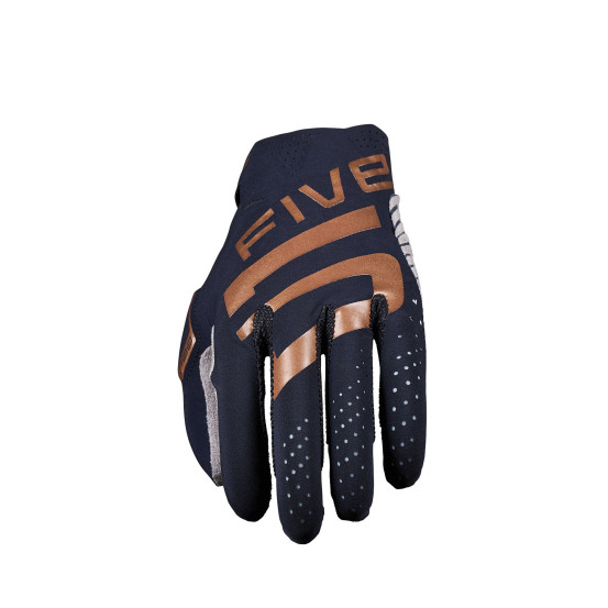 Gants moto cross Five MXF RACE - Noir Or