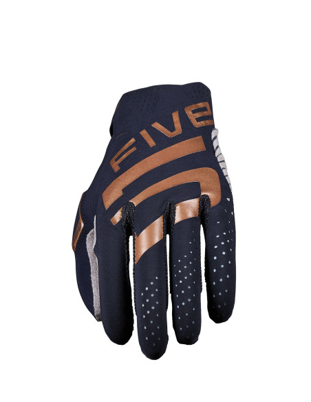 Gants moto cross Five MXF RACE - Noir Or