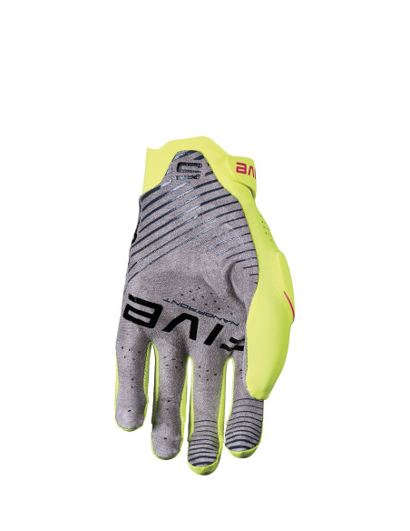 Gants moto cross Five MXF RACE - Jaune fluo Rose