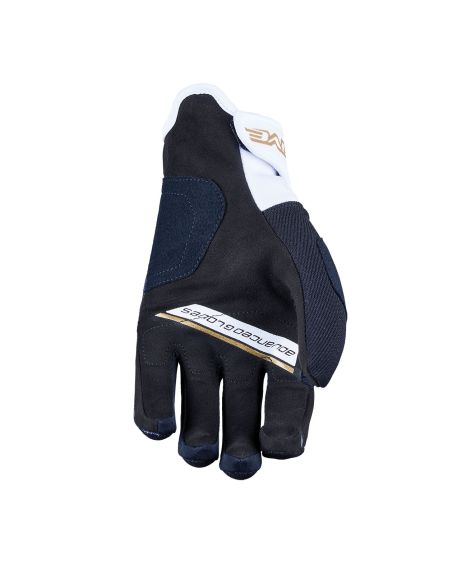 Gants moto enduro Five E3 EVO - Blanc Noir Or