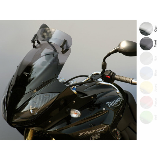 Bulle MRA Vario TRIUMPH 1050 Tiger,SE,SPORT 2006-2014 réglable inclinaison