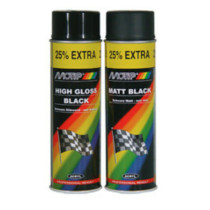 Bombe peinture Motip noir satiné 500 ml